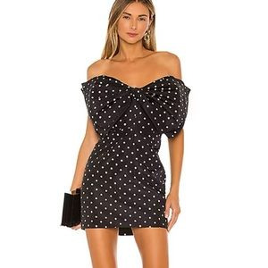 Bardot Bow mini dress